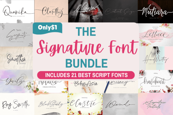 Download Signature Font Bundle - Signature Collection