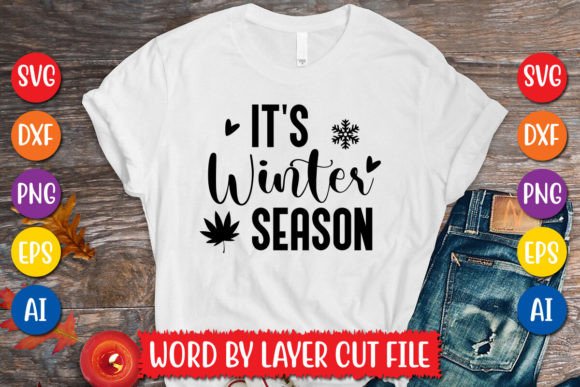Download It's Winter Season SVG Design - Winter Collection