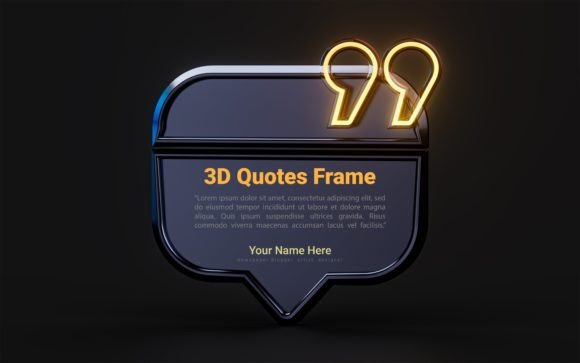Download 3d Dark Quote Text Box Messaging Tagline - Tagline Collection