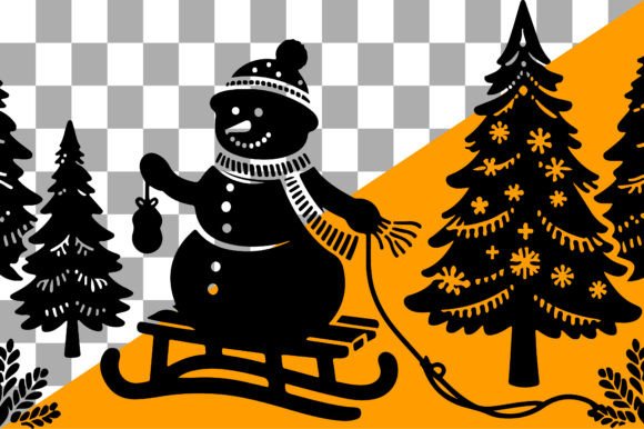 Download Winter Landscape Christmas Silhouette - Winter Collection